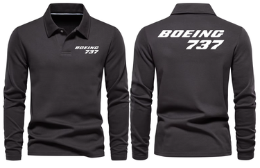 BOEING 737 LONG SLEEVE POLO